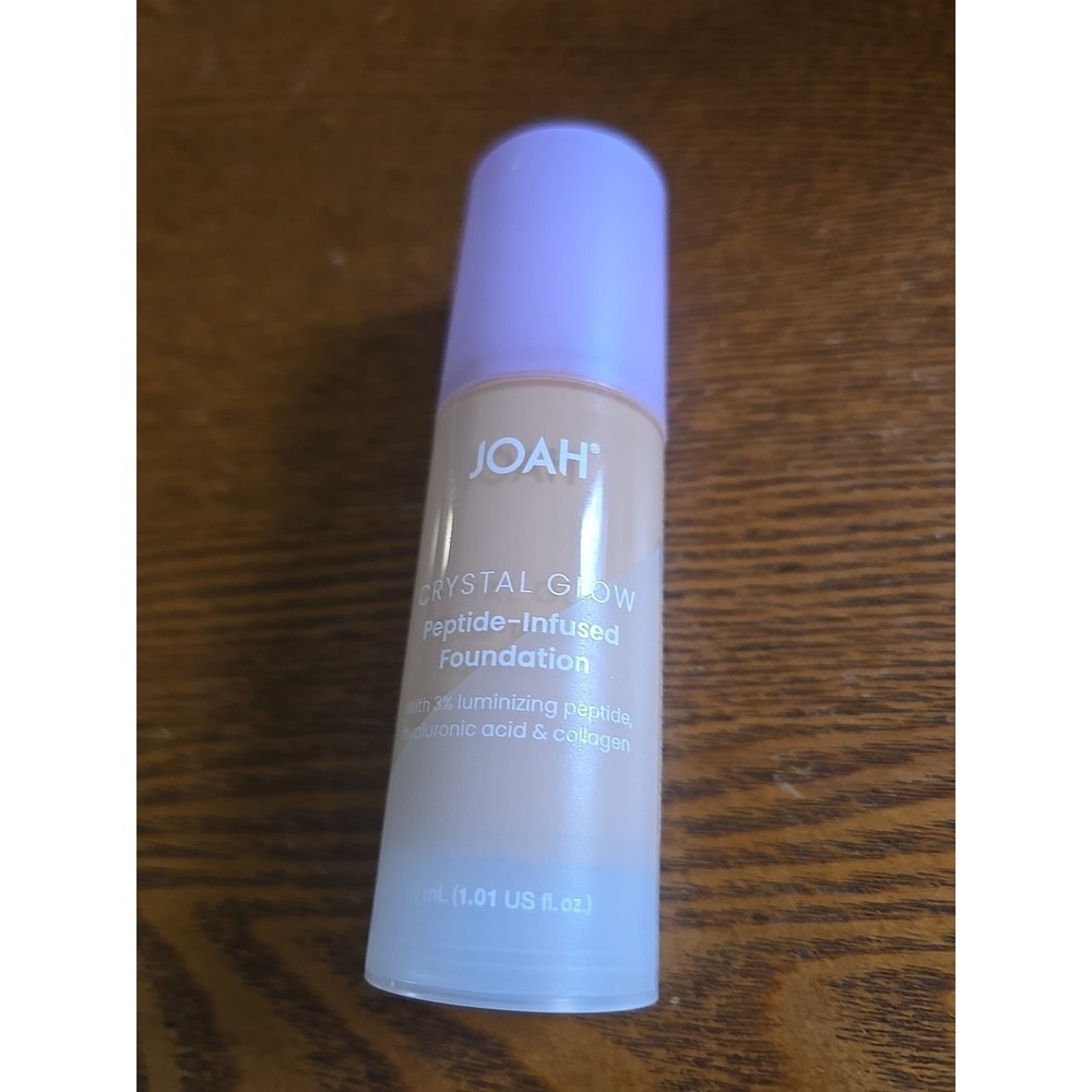 JOAH Crystal Glow Foundation Light Neutral LN040 Peptide Hyaluronic 1.01oz New‎